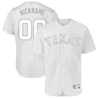 Texas Rangers Majestic 2019 Players' Weekend Flex Base Roster Customized White Jersey,We sell and wholesale Texas Rangers Majestic 2019 Players' Weekend Flex Base Roster Customized White Jersey on line form chian!
